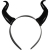 image:imageBeaupretty Ox Horn Headband Halloween Animal Horn Headband Costume Horns Devil Horns Black Horns Halloween Costume Headwear Party Dress Up Favors