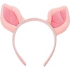image:imageBeaupretty Pig Ear Headpiece Halloween Animal Cosplay Headwear Plush Animal Headband for Women Girls Wash Face Pink