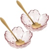 image:imageBeaupretty Pink Face Mask 2 Sets Facial Masks Mixing Bowls Shaped Bowls with Metal Spoons Essential Oil Bowl for Home Salon Skin Care Mask