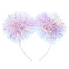 image:imageBeaupretty Pom Pom Headband Glitter Tinsel Boppers Hair Band Snowflake Fluffy Ball Hair Accessories for Christmas Party PurplePurple