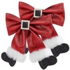 image:imageBeaupretty Red Hair Bow 2PCS Christmas Hair Bow Xmas Bow Hair Clip Christmas Barrettes Holiday Hairpins Hair Accessories