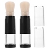 image:imageBeaupretty Refillable Travel Makeup Brush with Press Dispense Bottle  Soft Bristles Foundation and Blush Brush for Even Coverage Portable Cosmetic ToolBeige