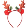 image:imageBeaupretty Reindeer Antlers Headband Elk Antler Headband with Bell Headpiece Christmas Festival Party Accessories for Women and GirlsRedRed