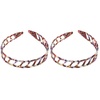 image:imageBeaupretty Resin Hairband 2pcs Acetate No Toothed Sharks Grip Thin Non Bathroom Chain for Comb Band Non Hairband Girl Accessory Small Hairbands Headbands Hair Flexible Hair BandsMixed color taro purplex2pcs