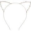 image:imageBeaupretty Rhinestone Cat Ear Headband Cute Animal Ear Hair Hoop Crystal Headwear Fancy Dress Hair Accessories For Wedding Costume Party Golden