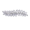 image:imageBeaupretty Rhinestone Hair Clips Crystal Leaf Hair Clip Diamond Hair Barrettes Hair Bang Clamp Decorative Alligator Hair Pins For Women Weddings Bridal Hair Accessories SilverSilver