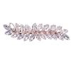 image:imageBeaupretty Rhinestone Hair Clips Crystal Leaf Hair Clip Diamond Hair Barrettes Hair Bang Clamp Decorative Alligator Hair Pins For Women Weddings Bridal Hair Accessories SilverRose Gold