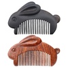 image:imageBeaupretty Sandalwood Comb with Adorable Bunny Design  Compact 334 Inch Portable Hair Comb for Women Travel Detangling and Daily Styling Smooth Teeth for Gentle Hair Care