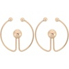 image:imageBeaupretty Scarf Circle Clips 236 Inch Round Buckle Fasteners for Women Clothes with Detachable Bead Accent Secure Shirt Clips for Dresses TShirts Cardigans  AntiExposure Clothing Holder