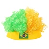 image:imageBeaupretty Short Curly Afro Wig with USA Flag Hairband Patriotic Sports Fan Wig for Soccer Football Matches Fluffy National Flag Costume AccessoryGreen