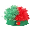 image:imageBeaupretty Short Curly Afro Wig with USA Flag Hairband Patriotic Sports Fan Wig for Soccer Football Matches Fluffy National Flag Costume AccessoryMulticolor