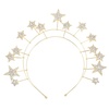 image:imageBeaupretty Star Headband Bridal Headband Wedding Headpiece Rhinestone Star Hair Accessory for Women Girls Lightweight Bridal Hair Accessory for Weddings Parties Birthdays EngagementsGolden