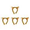 image:imageBeaupretty Tiger Ear Headband Halloween Animal Ear Headpiece Makeup Spa Cosplay Costume Headwear Hair Accessories for Women Girls Adult4 pcs