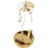 image:imageBeaupretty Turntable Stand Candle Carousel Star Rotary Tea Light Holder Christmas Candlestick Set for Home Table Decorations Desk TrayGolden