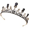 image:imageBeaupretty Vintage Crystal Crown Wedding Tiaras for Women Bridal Birthday Banquet Party Queen Custume Hair Accessories GoldBlack