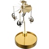 image:imageBeaupretty Wedding Decor Rotary Candle Holder Christmas Candle Stand Candle Holder Golden Rotating Candlestick for Wedding Christmas PartySnow Desktop StandGolden 1