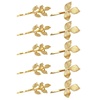 image:imageBeaupretty Wedding Hair Clip Gold Leaf Hair Clips 10PCS Leaf Bobby Hairpins Goddess Hair Clip for Weedig Halloween Party Metal Hair Claw Clips