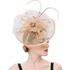 image:imageBeaupretty Women Girls Fascinators Hair Clip Veil Fascinator Hat with Hair Clip Headband Tea Party Headwear 1920 FascinatorsGolden
