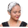 image:imageBeaupretty Womens Fascinators Hat Bridal Wedding Veil Mesh Lace Headband Tea Party Headwear Fascinator Veil HeadbandWhite