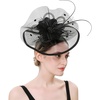 image:imageBeaupretty Womens Headbands Tea Party Hat Women Girls Fascinators Hair Clip Veil Fascinator Hat with Hair Clip Headband Tea Party Headwear 1920 Fascinators Womens Headbands Hats Black