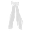 image:imageBeaupretty Womens Headbands Wedding Bridal Hair Accessories  White Bow Clip Short Veil and Bowknot Hair Clip for Bride Decor