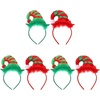 image:imageBeaupretty Xmas Hat Hairbands 6 Pcs Christmas Party Headband Set Lightweight Plush Festival Headdress for Kids and Adults