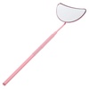 image:imageEyelash Inspection Mirror Clear Glass Mirror Eyelash Extension Mirrors Handheld Mirrors Lash Mirror for Lash Tech Halfmoon Shape Eyelash Mirrors Lash Mirror Small Mirror Tool