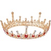 image:imageFrcolor Queen Crowns Rhinestone Baroque Vintage Wedding Tiara and Crowns Red