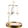 image:imageRotating Candle Holder Reindeer Snowflakes Christmas Carousel Spinning Candlestick Tealight Holder Romantic Candle Spinner for Holiday New Year Party Wedding