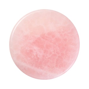 image:image2 Pieces Grafted Eyelash Jade Stones Eyelash Extension Pallet Holder Round Pallet Pad Resin Nail Art Plate Palette Makeup Palette Pink1 Count Pack of 1