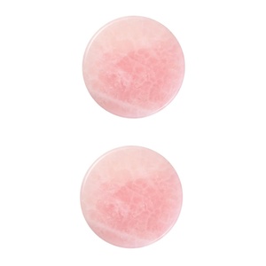 image:image2 Pieces Grafted Eyelash Jade Stones Eyelash Extension Pallet Holder Round Pallet Pad Resin Nail Art Plate Palette Makeup Palette Pink2 pcs