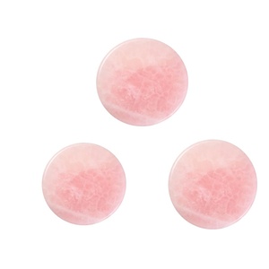 image:image2 Pieces Grafted Eyelash Jade Stones Eyelash Extension Pallet Holder Round Pallet Pad Resin Nail Art Plate Palette Makeup Palette Pink3 pcs