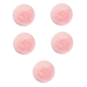 image:image2 Pieces Grafted Eyelash Jade Stones Eyelash Extension Pallet Holder Round Pallet Pad Resin Nail Art Plate Palette Makeup Palette Pink5 pcs
