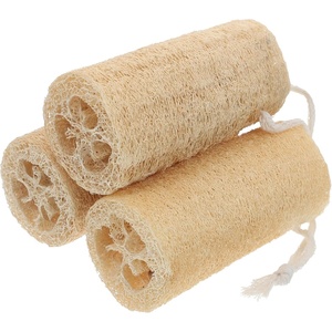 image:image3 Pack Natural Loofah Bath Brush Exfoliating Body Loofah Shower Puff for Deep Cleansing and Skin 92X236 Inches