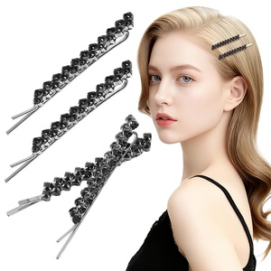 image:image3 sets Rhinestone Hairpins Elegant Bobby Hair Accessories Women Girls Bridal Wedding Party1 Count Pack of 4