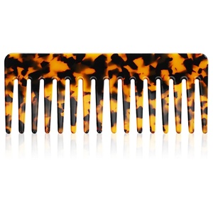 image:imageAntiStatic Hair Comb Acetate Wide Tooth Detangling Comb for Wet Hair Pocket for Women and Men No Handle Styling for Home and Travel
