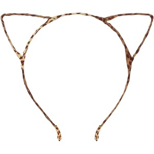 image:imageBeaupretty 10 Pieces Cat Ears Headbands Leopard Print Cat Ears Hairbands Plastic Cat Hair Costume Party Fancy Dress Up Leopard