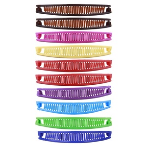 image:imageBeaupretty 10Pcs Colorful Hair Clips Creative Hair Comb Ponytail Holder NonSlip Styling Tool for Girls Women Accessories