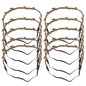 image:imageBeaupretty 10pcs DIY Flower Headpieces Leaf Wreath Rattan Crown Halo Wreath Headband for Girls Women10 Count Pack of 1