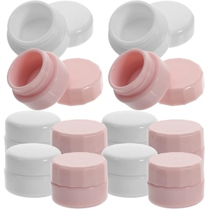 image:imageBeaupretty 12 Pieces Travel Containers Sets PP Cream Jars Small Plastic Refillable Box Cosmetic Empty Jar Portable Makeup Container with Lids 3g12pcs 3g