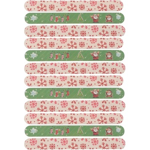 image:imageBeaupretty 12PCS Christmas Xmas Nail File Christmas Emery Boards Manicure Grit Tools for Nail Art DIY and Salon