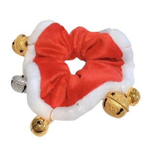 image:imageBeaupretty 1pc Christmas Hair Tie Xmas Scrunchies with Bell Holiday Hair Ties Christmas Hair Band Hair Accessories for Girls Stretch Headbands for Women Hair Accessories Ponytail Holders