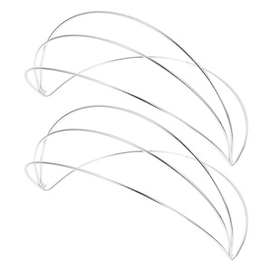 image:imageBeaupretty 2 Pieces Multi Layers Metal Headband Simple Thin Non Slip Metal Wire Headpiece Four Layer Headband Wedding Crown Bride Tiara Halloween Hair Accessories for Women GoldSilver
