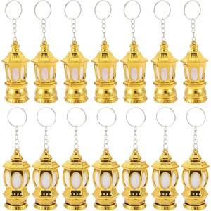 image:imageBeaupretty 20PCS Ramadan Mini Keychain Flashlight Mini Lantern Keychains Ramadan Lantern Purse Light Handbag Keyring Pocket Islam Eid Gift Random Color