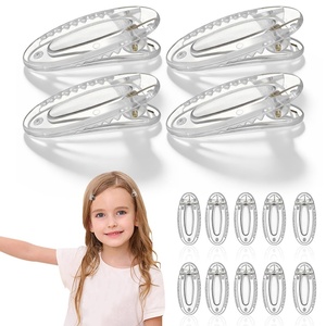 image:imageBeaupretty 20Pcs Transparent Mini Alligator Hair Clips for Duckbill Barrettes Firm Hold Snap Hairpins for Kids Girls Boys School Parties Everyday Wear