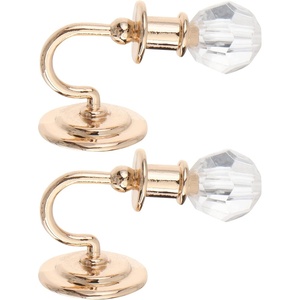 image:imageBeaupretty 2PCS Dollhouse Chandelier Miniature Dollhouse Lights 1 12 Miniature Wall Sconce for DIY Landscape Garden Dining Room