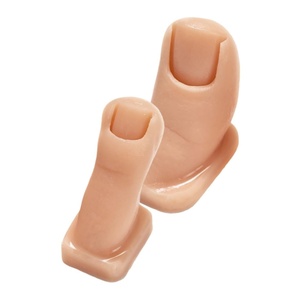 image:imageBeaupretty 2Pcs Silicone Practice Toes for Nail Art Training Flexible Mannequin Model for DIY Acrylic Nails and Versatile Fake Fingers for Enhanced Nail Skills
