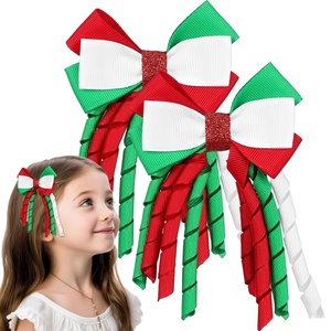 image:imageBeaupretty 2pcs Christmas Hair Clips Christmas Hair Bows Xmas Clips Decorations Party Decors Holiday Bow Clips Headwear for Women Girls
