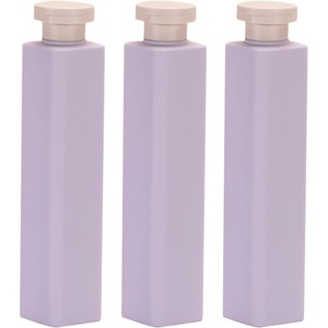 image:imageBeaupretty 3Pack Refillable Travel Shampoo Conditioner Bottles 85Oz Leakproof Squeeze Lotion Bottles for Shower Gel Body Care Compact Design