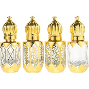 image:imageBeaupretty 4Pcs Essential Oil Roller Bottles Refillable Glass Roll on Bottles with LeakProof Metal Ball Applicator Portable Travel Size for Essential Oils amp Aromatherapy